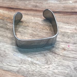 J. Crew Silver Square Cuff Bracelet